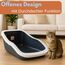 XXL Katzenklo Katzentoilette groß Großes Katzenklo 70 cm Katzen Klo offen Katzenklo hoher Rand Katzenklo ohne Deckel Katzenklo große Katzen Jumbo 70 cm
