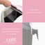 Catit 50700 Katzentoilette mit Abdeckung, 43 x 57 x 50cm, weiß/grau/pink