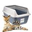 XXL Extra hohe Katzentoilette offene Katzenklo mit hohem Rand ohne Deckel große Katzentoilette offen Katzenklo hoher Rand