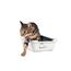 Simon's Cat, Katzentoilette mit Rand L: 43 cm B: 32 cm H: 16 cm grau