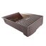 Curver petlife Katzentoilette mit Deckel, Katzenklo inklusive Schaufel, Moderne Rattangeflecht-Optik, Mokka, 51,5 x 38,5 x 40 cm, mokka
