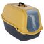 Kerbl Pet Katzentoilette Minka, schwarz/Honey, 57x39x41 cm, Katzenklo, Kunststoff, Katzen