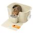 Feandrea Katzenklo, extragroße Katzentoilette, für Mehrkatzenhaushalte, mit hohen Seitenwänden, Katzenstreumatte, Aufbewahrungsbox, Schaufel, für große Katzen, sandbeige PPT003L01
