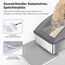 FURTIME Katzenklo Edelstahl XXL, Katzentoilette Edelstahl 35L Katzenklo Groß mit Katzenstreuschaufel und Doppelschicht Matte, Auslaufsichere XXL Litter Box, 58x36x33cm