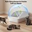 FURTIME Katzenklo Edelstahl XXXL, Katzentoilette Edelstahl 60 L Große Kapazität Auslaufsicher Gegen Verschüttungen Katzenklo, mit Metall Katzenstreuschaufel 71x51x31cm (Silbergrau)