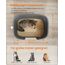 Feandrea Katzenklo, extragroße Katzentoilette, für Mehrkatzenhaushalte, mit hohen Seitenwänden, Katzenstreumatte, Aufbewahrungsbox, Schaufel, für große Katzen, schiefergrau PPT003G02