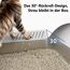 FURTIME Katzenklo Edelstahl XXXL, Katzentoilette Edelstahl 60 L Große Kapazität Auslaufsicher Gegen Verschüttungen Katzenklo, mit Metall Katzenstreuschaufel 71x51x31cm (Silbergrau)