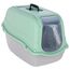 Kerbl Pet Katzentoilette Minka, hellgrau/Mint, 57x39x41 cm, Katzenklo, Kunststoff, Katzen