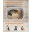 Feandrea Katzenklo, extragroße Katzentoilette, für Mehrkatzenhaushalte, mit hohen Seitenwänden, Katzenstreumatte, Aufbewahrungsbox, Schaufel, für große Katzen, Taubengrau PPT003G01