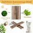 Vunpok 10 Stück Katzenminze Sticks, Katzenminze Spielzeug, Kauholz für Katzen, Gegen Mundgeruch, Kauspielzeug für Zahnpflege und gesunde Kaugewohnheiten