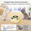 GoldenSun Interaktives Katzenspielzeug, 3 in 1 Elektrisch Automatischer Spielzeug für Katzen, Whack-A-Mole, Fluttering Butterfly, inklusive Ball, USB Wiederaufladbar Katzen Teaser mit 4 Aufsätzen
