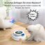 GoldenSun Katzenspielzeug, 3 in 1 Elektrisch Interaktives Automatischer Spielzeug für Katzen, Whack-A-Mole, Fluttering Butterfly, inklusive Ball, USB Wiederaufladbar Katzen Teaser mit 4 Aufsätzen