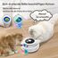 GoldenSun Katzenspielzeug, 3 in 1 Elektrisch Interaktives Automatischer Spielzeug für Katzen, Whack-A-Mole, Fluttering Butterfly, inklusive Ball, USB Wiederaufladbar Katzen Teaser mit 4 Aufsätzen