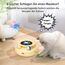 GoldenSun Interaktives Katzenspielzeug, 3 in 1 Elektrisch Automatischer Spielzeug für Katzen, Whack-A-Mole, Fluttering Butterfly, inklusive Ball, USB Wiederaufladbar Katzen Teaser mit 4 Aufsätzen