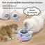 GoldenSun 3 in 1 Interaktives Katzenspielzeug, Elektrisch Automatischer Spielzeug für Katzen, Whack-A-Mole, Fluttering Butterfly, inklusive Ball, USB Wiederaufladbar Katzen Teaser mit 4 Aufsätzen