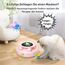 GoldenSun Katzenspielzeug, 3 in 1 Elektrisch Automatischer Spielzeug für Katzen, Interaktives Whack-A-Mole, Fluttering Butterfly, inklusive Ball, USB Wiederaufladbar Katzen Teaser mit 4 Aufsätzen