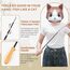 ROSAUI 2X Katzenangel lang, interaktives katzenspielzeug mit 2 Vogel und 3 Federn, Katzen Spielzeug für Kitten, cat Toys stabil 107cm