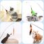 Hianjoo Katzenspielzeug Katze Toys 12 Stück, Interaktives Katzenspielzeug Feder mit 2 STK Versenkbare Katzenangel Ersatz und 10 STK Feder Spielzeug mit Glocken