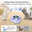 GoldenSun 3 in 1 Interaktives Katzenspielzeug, Elektrisch Automatischer Spielzeug für Katzen, Whack-A-Mole, Fluttering Butterfly, inklusive Ball, USB Wiederaufladbar Katzen Teaser mit 4 Aufsätzen