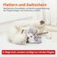 Potaroma Katzenspielzeug – Flatternder Vogel, realistischer Sandläufer mit Zwitscherlaut, wiederaufladbares, berührungsaktiviertes interaktives Spielzeug mit Katzenminze, 10,2 cm