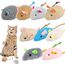 Xinstroe 9 Stück Katzenminzen Spielzeug, Plüsch Maus Kitten Spielzeug Katzenspielzeug mit Katzenminze Mäuse Catnip Toy katzenspielzeug fur Katze und Kitten, Grau,Kaffee,Grau,Braun,Hellgrau,Rosa,Beige