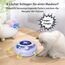 GoldenSun 3 in 1 Interaktives Katzenspielzeug, Elektrisch Automatischer Spielzeug für Katzen, Whack-A-Mole, Fluttering Butterfly, inklusive Ball, USB Wiederaufladbar Katzen Teaser mit 4 Aufsätzen