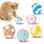 Yasdyri Katzenspielzeug Bälle mit Glöckchen 6 Stück Interaktives Katzenspielzeug Ball Soft Katzenbälle Filzbälle Katze für Innen Spielen Kauen Kratzen