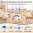 GoldenSun Katzenspielzeug, 3 in 1 Elektrisch Interaktives Automatischer Spielzeug für Katzen, Whack-A-Mole, Fluttering Butterfly, inklusive Ball, USB Wiederaufladbar Katzen Teaser mit 4 Aufsätzen