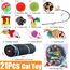 Speedy Panther 21 Stücke Katzenspielzeug Set Katzentunnel Interaktives Katzen Spielzeug für Kätzchen Federspielzeug Katzenbälle Spielzeugmäuse
