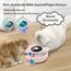 GoldenSun Katzenspielzeug, 3 in 1 Elektrisch Automatischer Spielzeug für Katzen, Interaktives Whack-A-Mole, Fluttering Butterfly, inklusive Ball, USB Wiederaufladbar Katzen Teaser mit 4 Aufsätzen