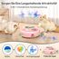 GoldenSun Katzenspielzeug, 3 in 1 Elektrisch Automatischer Spielzeug für Katzen, Interaktives Whack-A-Mole, Fluttering Butterfly, inklusive Ball, USB Wiederaufladbar Katzen Teaser mit 4 Aufsätzen