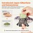 Potaroma Katzenspielzeug – Flatternder Vogel, realistischer Sandläufer mit Zwitscherlaut, wiederaufladbares, berührungsaktiviertes interaktives Spielzeug mit Katzenminze, 10,2 cm