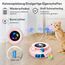 GoldenSun Katzenspielzeug, 3 in 1 Elektrisch Automatischer Spielzeug für Katzen, Interaktives Whack-A-Mole, Fluttering Butterfly, inklusive Ball, USB Wiederaufladbar Katzen Teaser mit 4 Aufsätzen