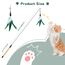 Pawaboo Katzenspielzeug - Interaktives Katzenangel Katze Spielzeug Katzen-Spielstab Katzenspielzeug-Stab mit Federn und 88cm Stab und Glocken für Kätzchen oder Katze, Weiß und Grün