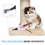 Pawaboo Katzenspielzeug - Interaktives Katzenangel Katze Spielzeug Katzen-Spielstab Katzenspielzeug-Stab mit Federn und 88cm Stab und Glocken für Kätzchen oder Katze, Weiß und Pink
