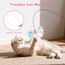 Pawaboo Katzenspielzeug - Interaktives Katzenangel Katze Spielzeug Katzen-Spielstab Katzenspielzeug-Stab mit Federn und 88cm Stab und Glocken für Kätzchen oder Katze, Rosa Schmetterling