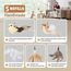 ROSAUI 2X Katzenangel lang, interaktives katzenspielzeug mit 2 Vogel und 3 Federn, Katzen Spielzeug für Kitten, cat Toys stabil 137cm