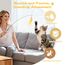 Pawaboo Katzenspielzeug - Interaktives Katzenangel Katze Spielzeug Katzen-Spielstab Katzenspielzeug-Stab mit Federn und 88cm Stab und Glocken für Kätzchen oder Katze, Rosa+Weiß+Gelb