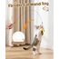 Pawaboo Katzenspielzeug - Interaktives Katzenangel Katze Spielzeug Katzen-Spielstab Katzenspielzeug-Stab mit Federn und 88cm Stab und Glocken für Kätzchen oder Katze, Gelb + Rotbraun