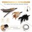 St.Pawly® Katzenangel - Katzenspielzeug - austauschbare Anhänger - Ersatzband - ergonomischer Holzgriff - nachhaltiges Spielzeug für Katzen - stabil