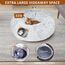 LUKITO Katzentunnel, Katzenspielzeug für Indoor-Katzen, Weiches Katzenbett, Großer Katzentunnel mit Zwei Eingängen Katzenhöhle, Geeignet für Katze