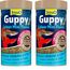 Tetra Guppy Colour Mini Flakes - Fischfutter für alle Guppys, feines Flockenfutter für kräftige Farben, 250 ml Dose (Packung mit 2)