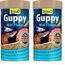 Tetra Guppy Mini Flakes - Fischfutter für alle Guppys, feines Flockenfutter für eine ausgewogene und nährstoffreiche Ernährung, 250 ml Dose (Packung mit 2)