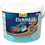 Tetra Cichlid Sticks - Fischfutter für alle Cichliden und andere große Zierfische, schwimmfähige Futtersticks, 10 L Eimer