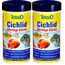 Tetra Cichlid Shrimp Sticks - ausgewogenes und vollwertiges Fischfutter für alle fleischfressenden Cichliden, mit hohem Shrimpanteil, 250 ml Dose (Packung mit 2)