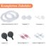 FEDOUR 3W Leise Aquarium Luftpumpe, 300L/H Sauerstoffpumpe leistungsstarker Belüfter für Aquarien bis zu 450L, mit Allem Zubehör
