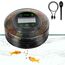 Papettly Futterautomat Aquarium, Automatischer Fischfutterautomat für Aquarium mit Timer, Futterautomat, Wiederaufladbare Fische Fischfutterspender mit USB-Kabel LCD-Anzeige Fisch Futterautomaten