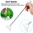 UDQYQ 4 Stück Aquarium Aquascaping Tools,Premium Edelstahl Wasserpflanzen Werkzeuge Anti-Rost Pinzette Schere Schaber Werkzeug Set für Fisch Tank Reinigung Pflanze Trimmen. (Silber)
