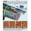 Papettly Futterautomat Aquarium, Automatischer Fischfutterautomat für Aquarium mit Batteriebetrieben, Fische Fischfutterspender 200ml, 2 AAA-Batterien im Lieferumfang enthalten, Fischfutterschwimmring