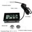Gvolatee 5 Stück Aquarium Digital Thermometer mit Fühler, Temperatursensor Wasserdicht mit Kabel, LCD Thermometer Temperaturüberwachung mit Externer Sonde für Kühlschrank Gefrierschrank Aquarium